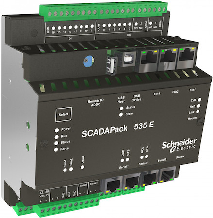 Schneider Electric TBUP535-EA56-AB00S SCADAPack 535E RTU,Logic,4-20мА,24В,Реле