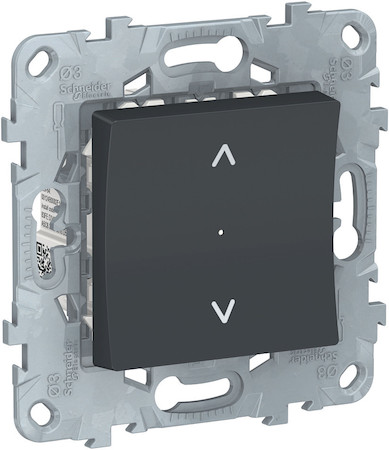 Schneider Electric NU550854 UNICA NEW выключатель Wiser управление жалюзи, антрацит