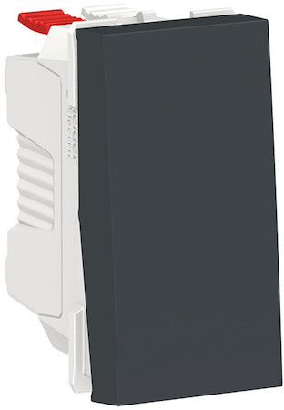 Schneider Electric NU310154 UNICA MODULAR выключатель 1-клавишный, сх. 1, 10 AX, 250 В, 1 модуль, антрацит