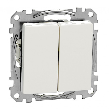 Schneider Electric MTN3126-1319 ПЕРЕКЛЮЧАТЕЛЬ 2КЛ. 6+6 БЕЛ.