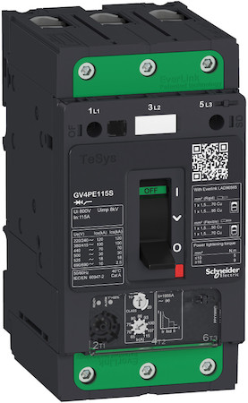 Schneider Electric GV4PE03S АВТ.ВЫКЛ GV4PE С КОМБИНИРОВАННЫМ РАСЦЕПИТЕЛЕМ 3,5A 100kA ЗАЖИМ EVERLINK