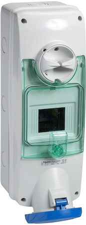 Schneider Electric PKB63Q523 НАСТЕН РОЗ DIN 63A 2PE 200-250V IP65