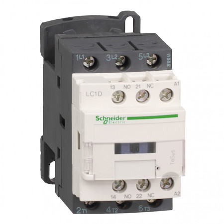 Schneider Electric LC1D186V7 КОНТАКТОР D 3Р,18 A,НО+НЗ,400V 50/60 ГЦ,ЗАЖИМ ПОД КОЛЬЦ. НАКОН.