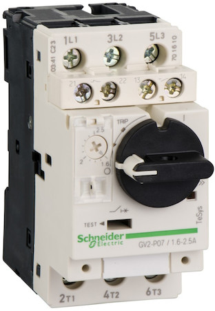 Schneider Electric GV2P20AE11TQ MOTORCIRCUITBREAKER W. AUX. COLPACK A.24