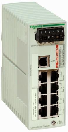 Schneider Electric TCSESB083F2CU0 Коммутатор ConneXium (Managed) 6TX/2FX-MM, бюджетный