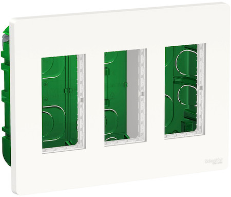 Schneider Electric NU173418 UNICA SYSTEM+ БЛОК скрытой установки 3х2 белый