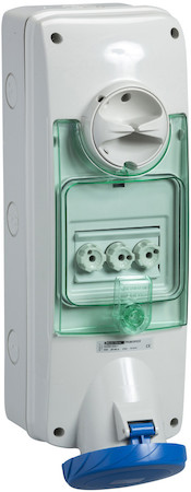 Schneider Electric PKB63R523 НАСТЕН РОЗ ДЕРЖ 63A 2PE 200-250V IP65