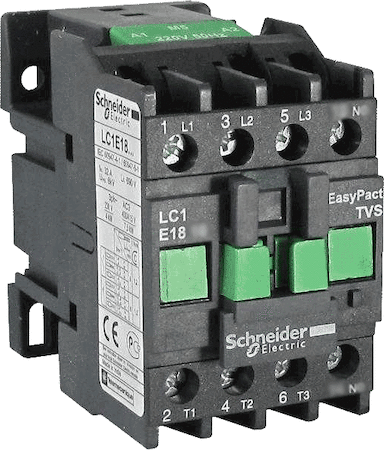 Schneider Electric LC1E1801M5 КОНТАКТОР TVS 1НЗ 18А 400В AC3 220В 50ГЦ