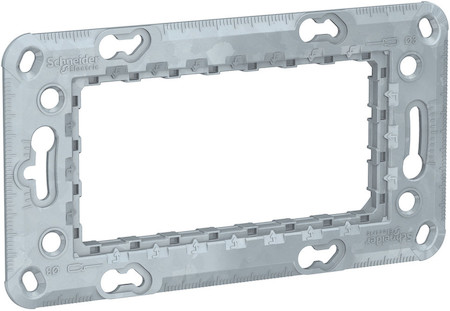 Schneider Electric NU7104 UNICA MODULAR СУППОРТ Zamak 4 модуля