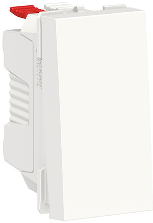Schneider Electric NU310118 UNICA MODULAR выключатель 1-клавишный, сх. 1, 10 AX, 250 В, 1 модуль, белый
