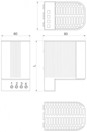 Schneider Electric NSYCR50WU1C РЕЗИСТИВНЫЙ НАГРЕВАТЕЛЬ С КОЖУХОМ 55 ВТ 24В