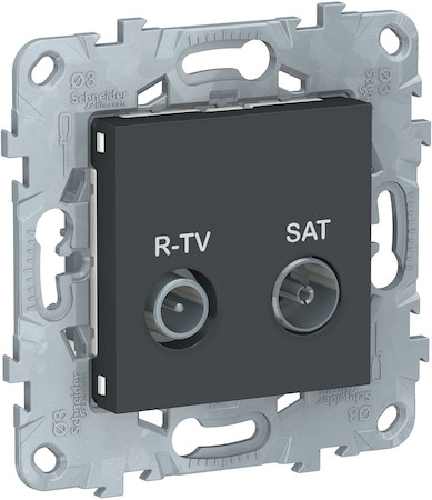 Schneider Electric NU545454 UNICA NEW розетка R-TV/SAT, одиночная, антрацит