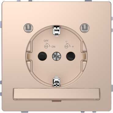 Schneider Electric MTN2304-6051 MERTEN D-Life РОЗЕТКА 16А с з/к и LED модулем, ШАМПАНЬ , SD