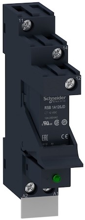 Schneider Electric RSB1A120JDPV КОМП.:РЕЛЕ,КОЛ.,СКОБА,МАРК,ДИОД,12А,=12В