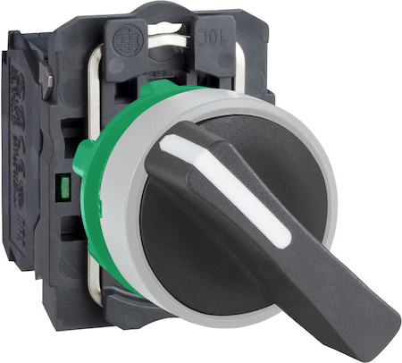 Schneider Electric XB5AJ21C1 ПЕРЕКЛЮЧАТЕЛЬ 22ММ 2 ПОЗ. УДЛИНЕННАЯ РУЧКА, ЗАПОДЛИЦО, 1НО, ПЛАСТИК C1