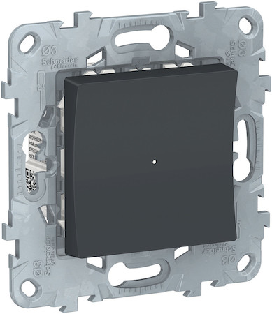 Schneider Electric NU553754 UNICA NEW релейный выключатель Wiser нажимной, 10А, антрацит