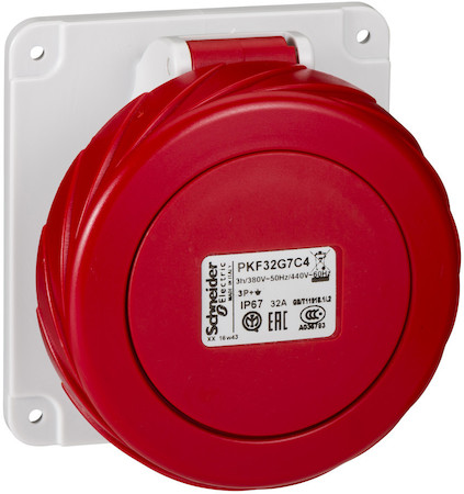 Schneider Electric PKF32G7C4 ПАНЕЛ РОЗ ВИНТ 32A 3P-E 400-440 IP67