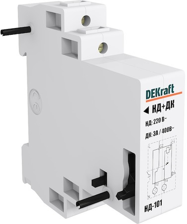 DEKraft 18031DEK Расцепитель независимый c доп. контактом  12В AC/DC НД-103