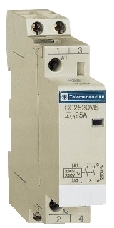 Schneider Electric GC2520M511 МОДУЛЬНЫЙ КОНТАКТОР 2ПОЛЮСА (2НО).25А. ЦЕПЬ УПРАВЛЕНИЯ 220В 50ГЦ