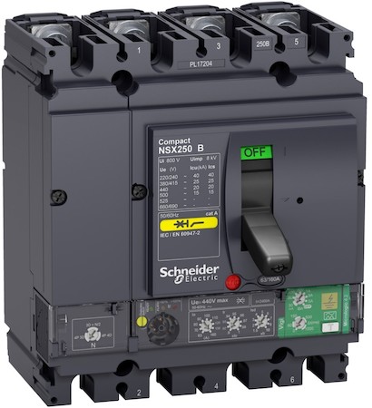 Schneider Electric LV433823 4П АВТОМ.ВЫКЛ. NSX250 25kA MICROLOGIC 4.2 160