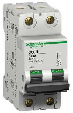Schneider Electric 24587 Автоматический выключатель C60N 2п 16А d