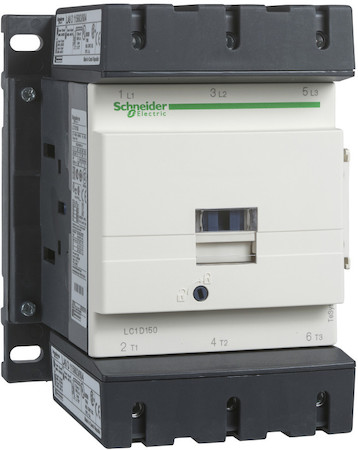 Schneider Electric LC1D1506S7 КОНТАКТОР D 3Р, 150 A, НО+НЗ, 575V 50/60 ГЦ, ЗАЖИМ ПОД КОЛЬЦ. НАКОН.,