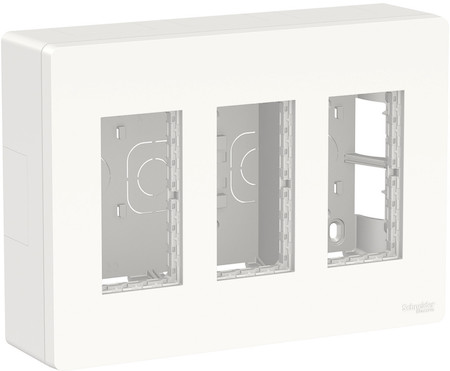 Schneider Electric NU123418 UNICA SYSTEM+ БЛОК открытой установки 3х2 белый