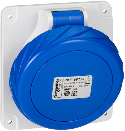 Schneider Electric PKF16F725 РОЗ ПАНЕЛ УГЛ ВИНТ 16A 3PNE 200-250 IP67