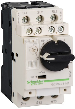 Schneider Electric GV2P14AE11TQ MOTORCIRCUITBREAKER W. AUX. COLPACK A.24