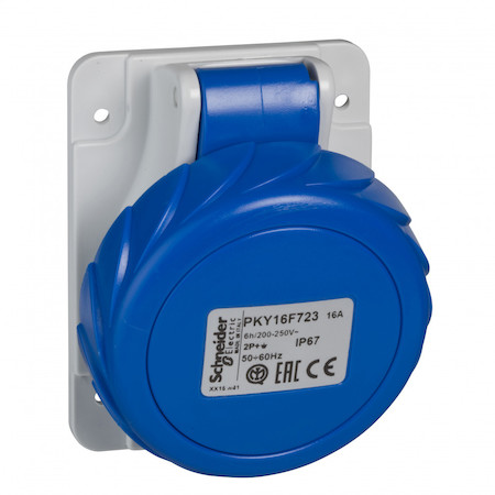 Schneider Electric PKY16F725 КАБ РОЗ БСТР УГЛ 16А 3P-N-E 200-250 IP67