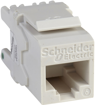 Schneider Electric DC6KYSTUWT Модуль RJ45 Keystone Кат.6 UTP Белый