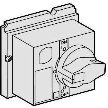 Schneider Electric 28051 Красная/желтая поворотная рукоятка (NS80H)