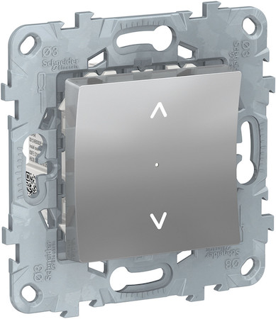 Schneider Electric NU550830 UNICA NEW выключатель Wiser управление жалюзи, алюминий