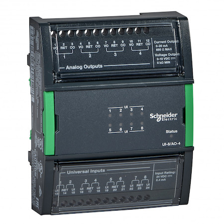 Schneider Electric SXWUI8A4X10001 Модуль UI-8/AO-4, 8 унив.входов,4 аналог.выхода 0-10В/0-20мА