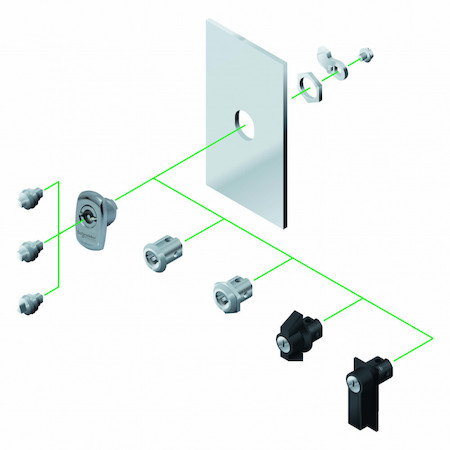 Schneider Electric NSYSTDCXH КРУГЛЫЙ ЗАМОК С ДВУМЯ БОРОДКАМИ 3 ММ НЕРЖАВЕЮЩАЯ СТАЛЬ.