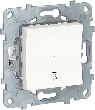 Schneider Electric NU553518 UNICA NEW таймер нажимной, 10А, белый