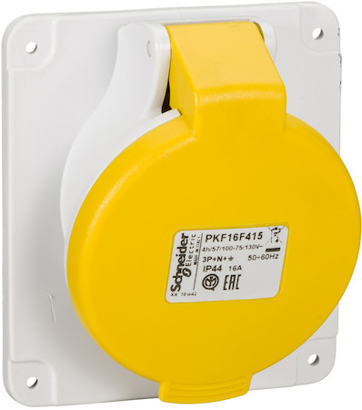 Schneider Electric PKF16F415 РОЗ ПАНЕЛ УГЛ ВИНТ 16A 3PNE 100-130 IP44