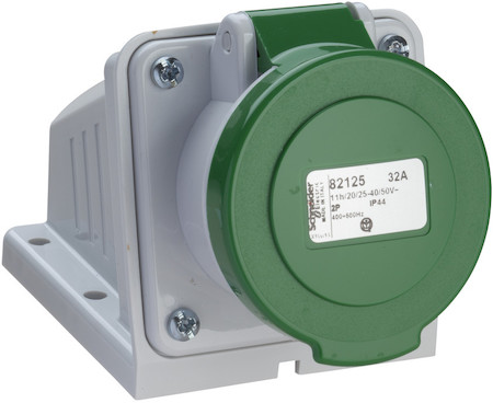 Schneider Electric 82119 НАСТЕННАЯ РОЗЕТКА 32A 2P 24/48V 100-200 ГЦ IP44