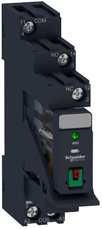 Schneider Electric RXG12P7PV КОМП.:РЕЛЕ,КОЛ.,СКОБА,МАРК,ВАР,10А,~230В