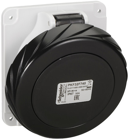 Schneider Electric PKF32F745 РОЗ ПАНЕЛ УГЛ ВИНТ 32A 3PNE 480-500 IP67