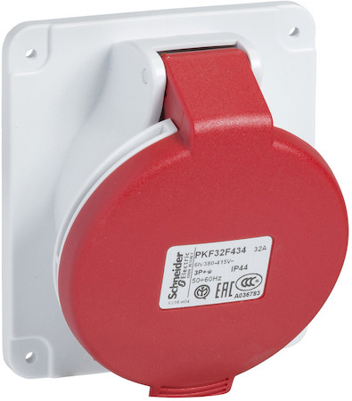 Schneider Electric PKF16F433 РОЗ ПАНЕЛ УГЛ ВИНТ 16A 2PE 380-415 IP44