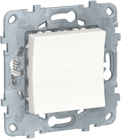 Schneider Electric NU553718 UNICA NEW релейный выключатель Wiser нажимной, 10А, белый