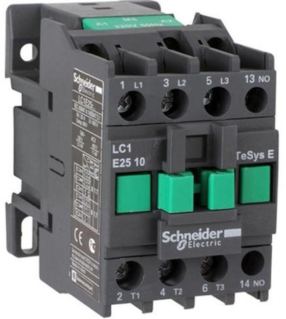 Schneider Electric LC1E2510B5 КОНТАКТОР TVS 1НО 25А 400В AC3 24В 50ГЦ