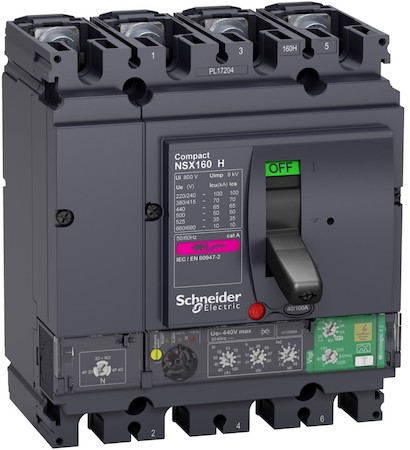 Schneider Electric LV433868 4П АВТОМ.ВЫКЛ. NSX160 70kA MICROLOGIC 4.2 100