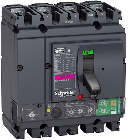 Schneider Electric LV433872 4П АВТОМ.ВЫКЛ. NSX250 70kA MICROLOGIC 4.2 250