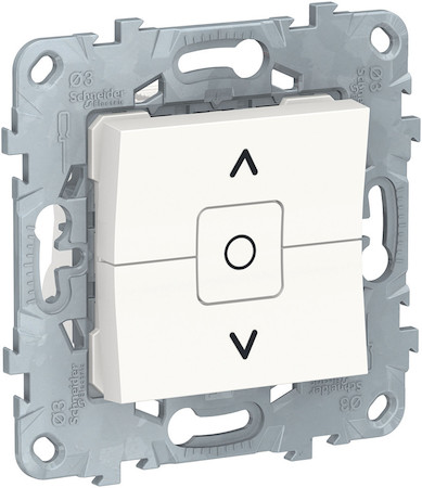 Schneider Electric NU520818 UNICA NEW выключатель для жалюзи, 2-клавишный, сх. 4, белый