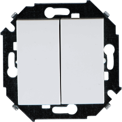 1591397-030 Simon 15 Белый Выключатель 2-кл проходной (переключатель), 16А, 250В, винт.зажим