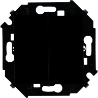 1591397-032 Simon 15 Чёрный Выключатель 2-кл проходной (переключатель), 16А, 250В, винт.заж.