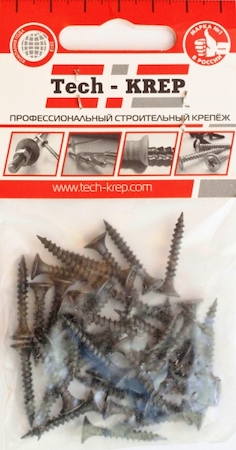 Tech-KREP 102378 Саморез ШСГМ 3,5х25 (40 шт) - пакет Tech-Krep