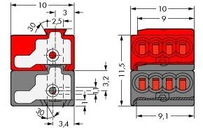 Wago 243-211 микросоединитель